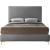 Geri Velvet King Size Bed