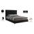Geri Velvet King Size Bed