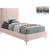 Geri Velvet Twin Size Bed
