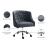 Arden Velvet Office Chair with Chrome Base