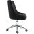 Karina Velvet Office Chair with Chrome Base