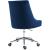 Karina Velvet Office Chair with Chrome Base