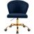Finley Velvet Office Chair with Gold Base