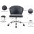 Finley Velvet Office Chair with Chrome Base