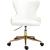 Hendrix Faux Leather Office Chair with Gold Base
