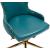 Hendrix Faux Leather Office Chair with Gold Base