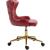 Hendrix Faux Leather Office Chair with Gold Base