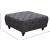 Chesterfield Linen Ottoman