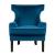 Lapis Velvet Accent Chair