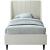 Eva Velvet Twin Size Bed