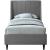 Eva Velvet Twin Size Bed