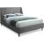 Eva Velvet Queen Size Bed