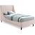 Eva Velvet Twin Size Bed