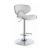 Edenton Leatherette Bar Stool with Chrome  Adjustable Base