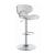Edenton Leatherette Bar Stool with Chrome  Adjustable Base