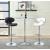 Edenton Leatherette Bar Stool with Chrome  Adjustable Base