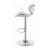 Edenton Leatherette Bar Stool with Chrome  Adjustable Base