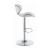 Edenton Leatherette Bar Stool with Chrome  Adjustable Base