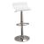 Bidwell Letherette Backless Bar Stool with Adjustable Chrome Base