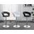 Barraza Adjustable Height Bar Stool with Chrome Base