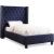 Ashton Linen Fabric Twin Size Bed
