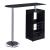 Koufax Wood Veneer Bar Table with Wine Rack