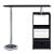Koufax Wood Veneer Bar Table with Wine Rack