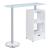 Koufax Wood Veneer Bar Table with Wine Rack