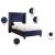 Ashton Linen Fabric Twin Size Bed