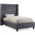 Ashton Linen Fabric Twin Size Bed