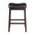 Donald Leatherette Counter Stool with Wood Base