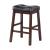 Donald Leatherette Counter Stool with Wood Base