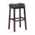 Donald Leatherette Bar Stool with Wood Base