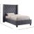 Ashton Linen Fabric Twin Size Bed