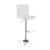 Bianca Leatherette Bar Stool with Adjustable Chrome Base