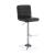 Bianca Leatherette Bar Stool with Adjustable Chrome Base