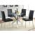 Maston Leatherette Dining Chair with Chrome Legs