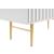 Modernist 4-Drawer Wood Chest with Brushed Steel Legs & Handles