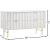 Modernist 4-Drawer Wood Dresser with Brushed Chrome Steel Legs & Handles