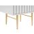 Modernist 2-Drawer Wood Veneer Nightstand with Brushed Gold Steel Legs & Handles