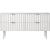 Modernist 4-Drawer Wood Dresser with Brushed Chrome Steel Legs & Handles