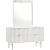 Modernist 4-Drawer Wood Dresser with Brushed Chrome Steel Legs & Handles