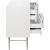 Modernist 4-Drawer Wood Dresser with Brushed Chrome Steel Legs & Handles