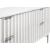 Modernist 4-Drawer Wood Dresser with Brushed Chrome Steel Legs & Handles