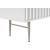 Modernist 4-Drawer Wood Dresser with Brushed Chrome Steel Legs & Handles