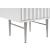 Modernist 2-Drawer Wood Nightstand with Brushed Steel Legs & Handles