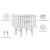Modernist 2-Drawer Wood Nightstand with Brushed Steel Legs & Handles