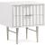 Modernist 2-Drawer Wood Nightstand with Brushed Steel Legs & Handles