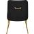 Ace Velvet Dining Chair with Polished Gold Legs