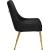 Ace Velvet Dining Chair with Polished Gold Legs